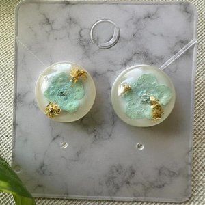 Forget Me Not Blue Flower Stud Earrings